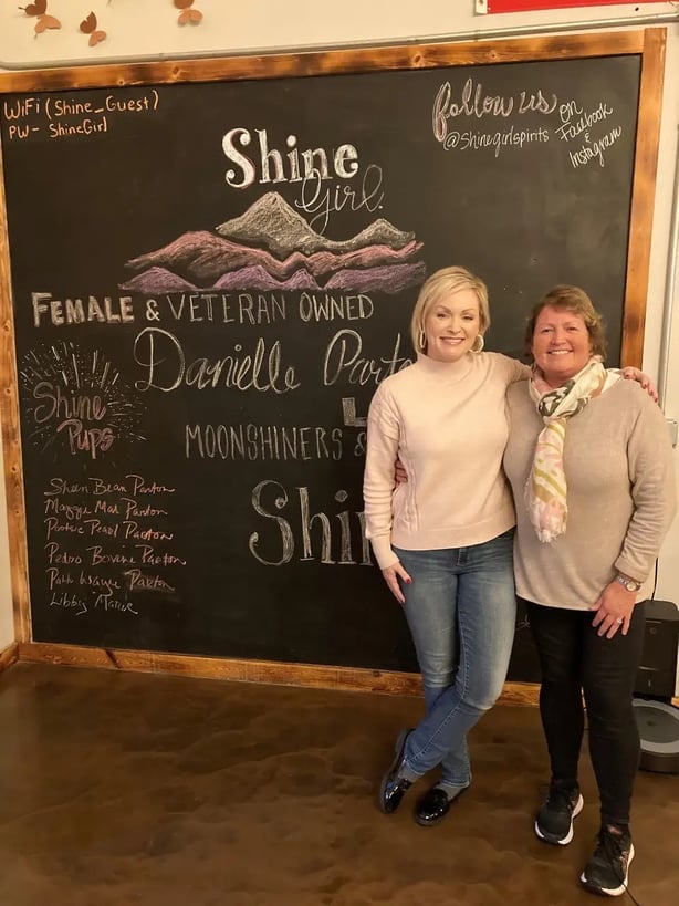 Danielle Parton (left) with Hannah (Hannah Stephenson/PA)