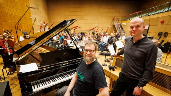John Grant, with conductor Gavin Maloney