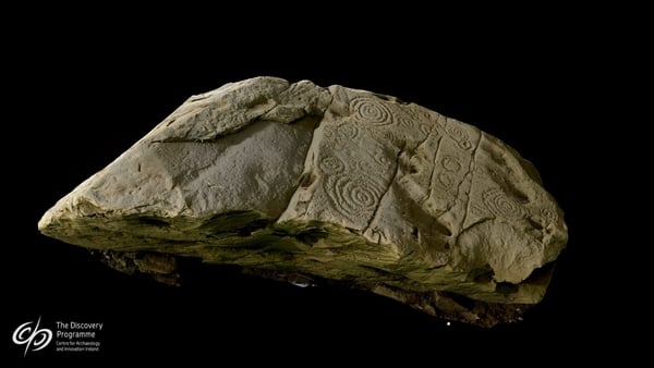 A 3D model of megalithic artwork from Dowth Hall Passage Tomb in Co Meath