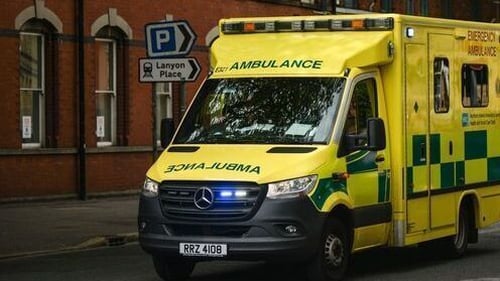 A file photo of an ambulance in Belfast