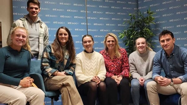 From left - Amber Barrett, Fintan McCarthy, Ciara Mageean, Orlagh Lally, Jacqui Hurley, Amy Broadhurst, Billy Dardis