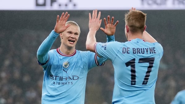 Haaland and De Bruyne combined to good effect again in the Carabao Cup tie against Liverpool