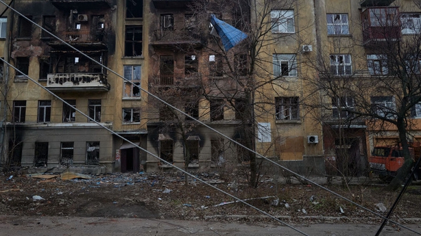 Russian forces are battling with Ukrainian forces in the eastern town of Bakhmut