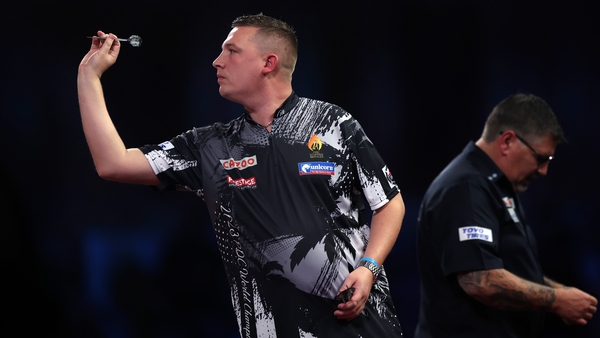 Chris Dobey finished the match with a three-dart average of 95.34