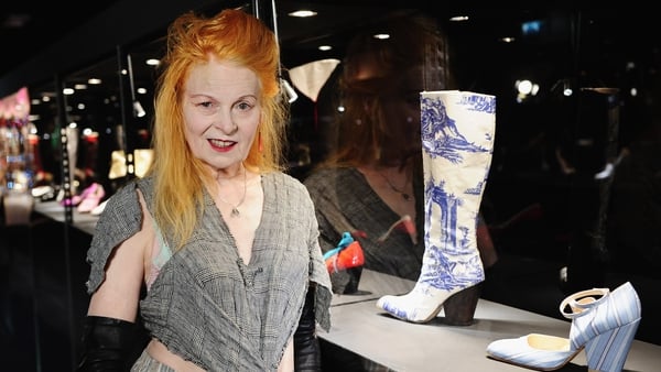 Vivienne Westwood pictured at Vivienne Westwood Shoes: An Exhibition 1973- 2010 in August 2010