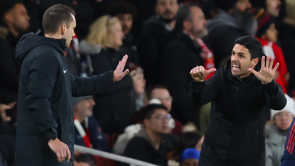 Arteta makes complaints towards the fourth official