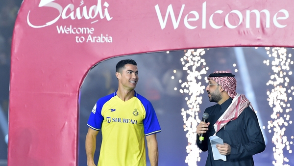Ronaldo was welcomed by a capacity crowd of 25,000 in Al Nassr's stadium in Riyadh on Tuesday