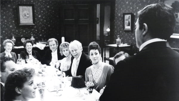 The dinner scene from John Huston's film of The Dead. Photo: Huston Family Archive, University of Galway.