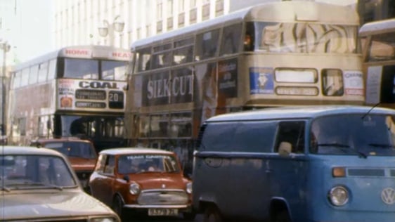 Traffic congestion in Dublin, 1978.