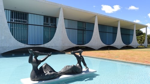 The Alvorada Palace in Brasilia was designed by famous architect Oscar Niemeyer