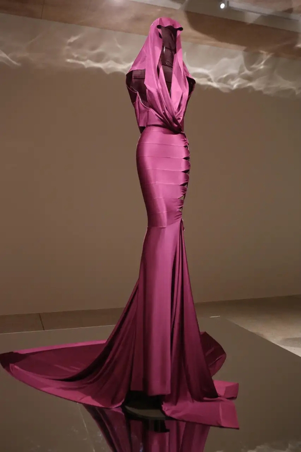 A hooded dress designed by Azzedine Alaïa in the Eighties (Alamy/PA)