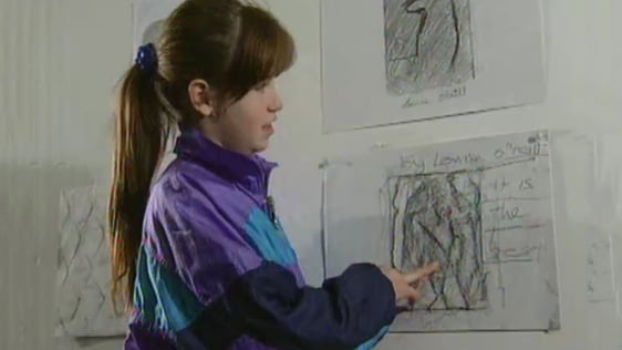 Barnardos artist Louise O'Neill from Tallaght in 1993.