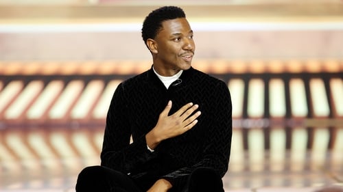 Host Jerrod Carmichael speaks onstage at the 80th Annual Golden Globe Awards held at the Beverly Hilton Hotel