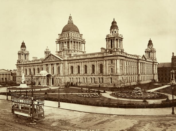 Century Ireland 248 - Belfast City Hall, pictured in 1914 Photo: Public Record Office of Northern Ireland, D1403_2~001~A