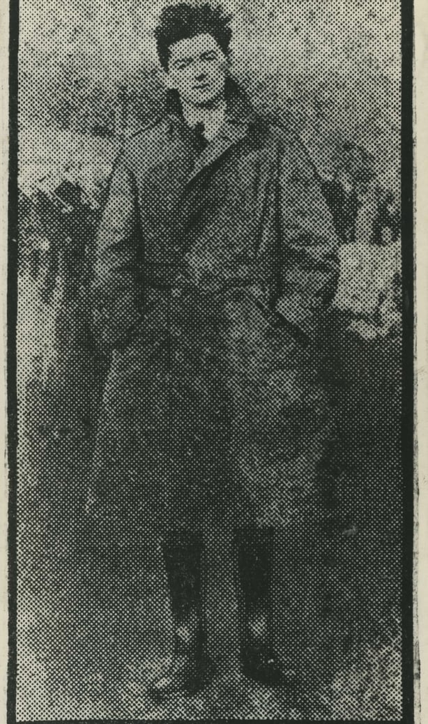 Black and white photo of Tom Barry