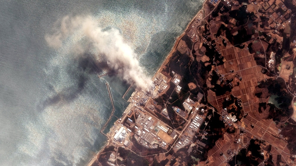 The Fukushima nuclear power plant after a massive earthquake and subsequent tsunami in 2011