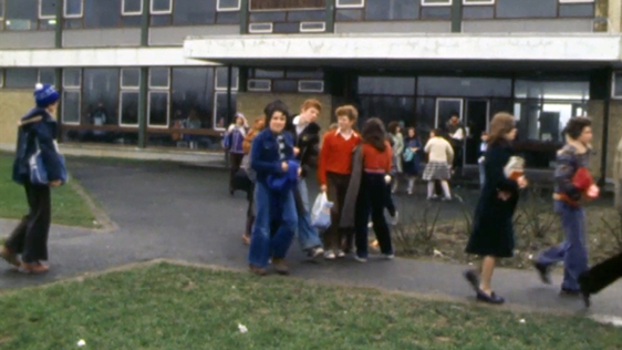 Young people in Shannon, County Clare, 1978.
