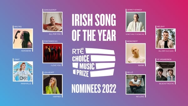 The RTÉ Choice Song of the Year is open to a public vote