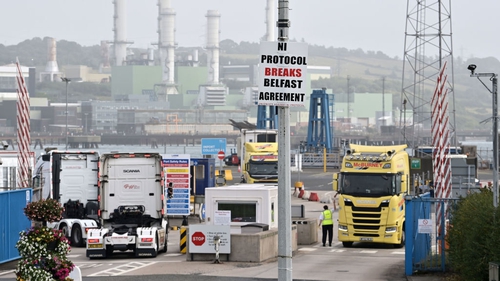 DUP has blocked power-sharing at Stormont in protest at the internal UK trade barriers created by the Northern Ireland Protocol (File image)