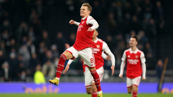 Captain Martin Odegaard doubled the Gunners' lead in the first half