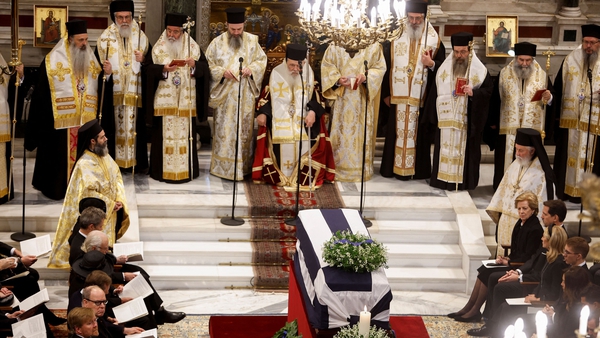 Funeral service of former King of Greece Constantine II
