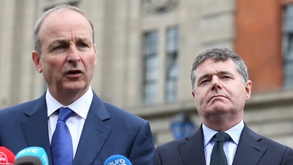Micheál Martin (left) said Paschal Donohoe should be allowed due process (File photo, RollingNews.ie)