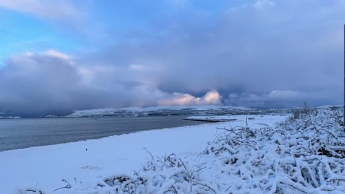 Snow fell in Donegal last night