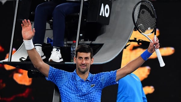Novak Djokovic converted five of nine break point chances in his win