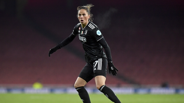 Sara Bjork Gunnarsdottir in action for Juventus