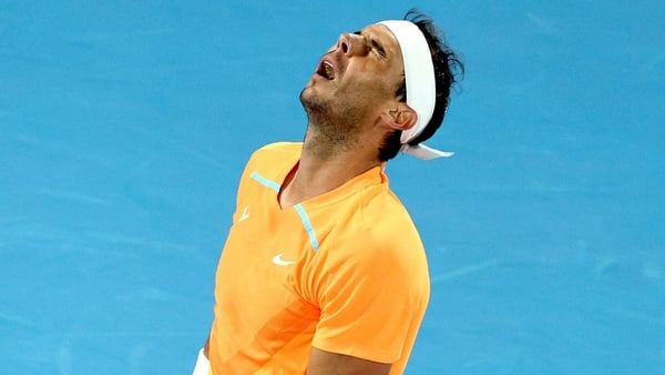 Rafael Nadal struggled with injury during the match