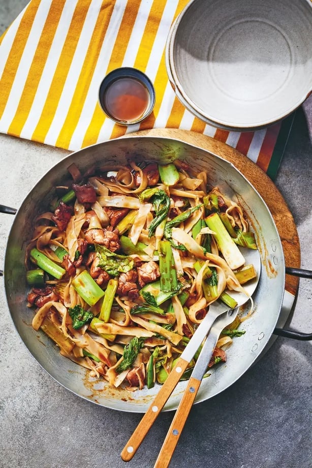 Drunken chicken noodles from One Wok, One Pot (Sam Folan/PA)