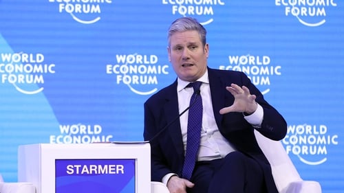 Labour leader Keir Starmer attends a special session within the World Economic Forum at Davos