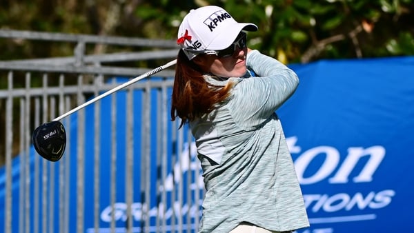 Leona Maguire is seven shots off the lead
