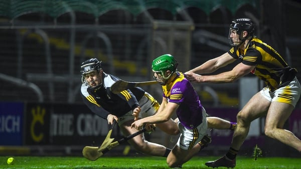 Richie Lawlor fires home the winning goal for Wexford