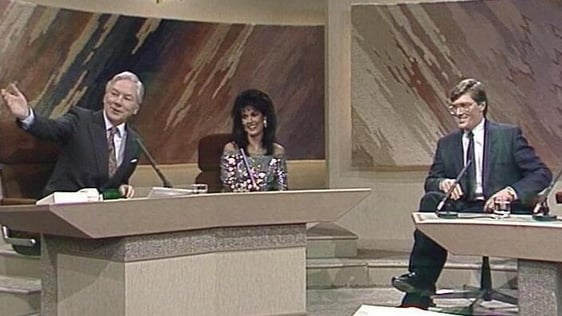 Michelle Rocca and Pat Kenny with Gay Byrne (1988)