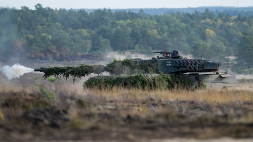 A Leopard 2 main battle tank during a demonstration in Germany last year