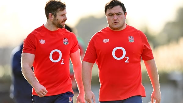 Elliot Daly (l) and Jamie George will both miss the Scotland game