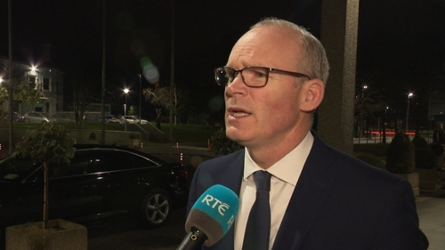 Simon Coveney was speaking tonight following a meeting with the Head of Google in Ireland