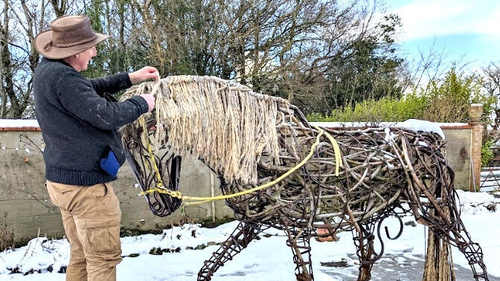 Kevin Harkin's 'Walk On/Plough Horse' is among the artworks being exhibited