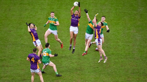 Craig Dias of Kilmacud Crokes climbs highest from the throw-in during last week's All-Ireland club final