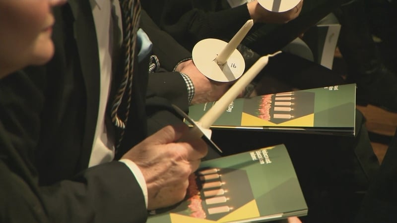 The attendance of President Higgins to a Holocaust Memorial event