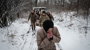 Natalia Shalashnaya mourns the late Ukrainian soldier Oleksandr Korovniy, who was killed in action in Bakhmut