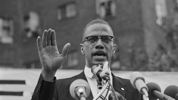 Malcolm X pictured speaking at a rally Photo: Getty Images