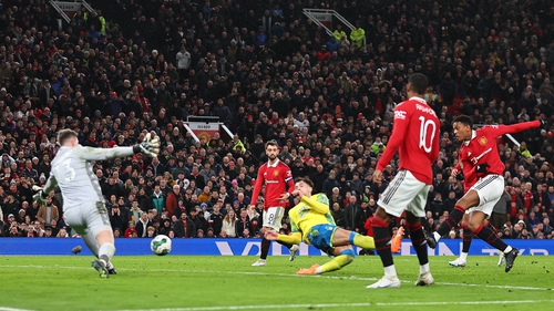 Anthony Martial broke the deadlock for the hosts