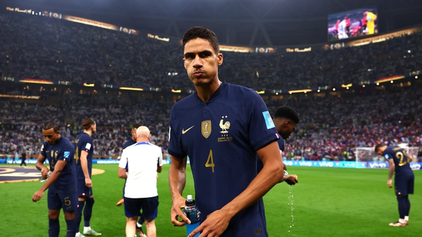 The Man United defender's last France match was the World Cup final defeat to Argentina on 18 December