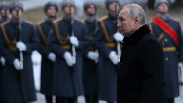 Vladimir Putin at an event marking the anniversary of the Battle of Stalingrad