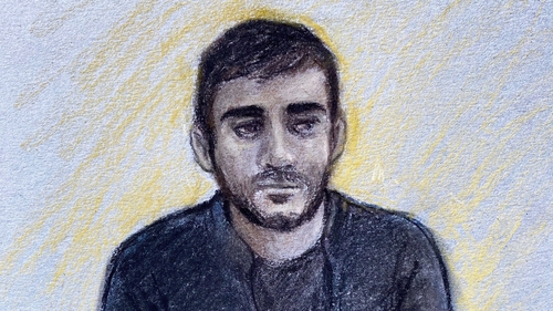 Before his arrest, Jaswant Singh Chail said 'I am here to kill the queen' (Court sketch by Elizabeth Cook / PA)