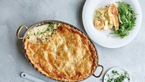 Fish Pot Pie & Spaghetti with Mussels