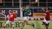 Gus McCarthy (C) in action for Ireland in Colwyn Bay