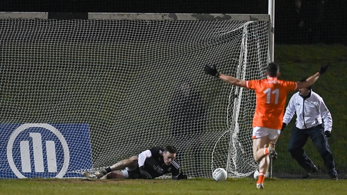 A poor short kick-out led to an Armagh goal